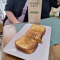 Vegan Chorizo Sandwich at Green Beans in Lisbon