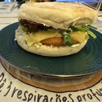 Not Chicken sandwich   at Green Beans in Lisbon
