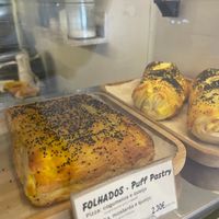 Display pastry at Green Beans in Lisbon