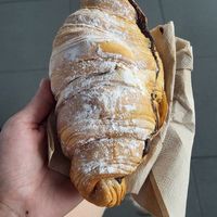 Chocolate and hazelnut croissant at Green Beans in Lisbon