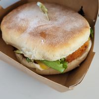 No chicken burger - this was especially delicious at Green Beans in Lisbon