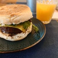 No beef burger 😋 at Green Beans in Lisbon
