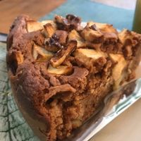Apple cake at Green Beans in Lisbon