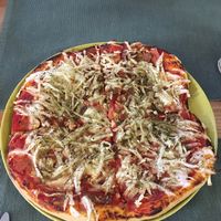 Bacon pizza  at Green Beans in Lisbon