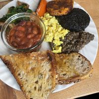 Vegan cooked breakfast  at Velocity Cafe in Inverness