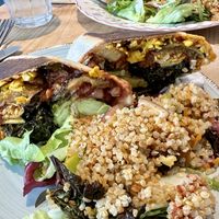 Breakfast burrito   at Velocity Cafe in Inverness