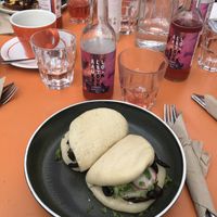 Vegan portobello bao buns at Little Bird in Dublin