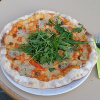 Blue cheese pizza at Grüner Gaumen - Pop Up in Bern