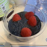 Charcoal chai seeds with red fruits   at Cojean - Beaugrenelle  in Paris