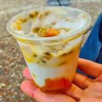 Mango and passion fruit yogurt with cocomilk at Cojean - CNIT in Puteaux
