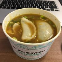 Gyoza and vegetables soup at Cojean in Saint-ouen-sur-seine