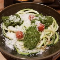 Zucchini noodles with pesto at Armonica Cafe in Lima