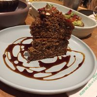 Carrot cake (I believe) at Armonica Cafe in Lima