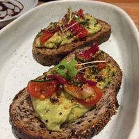 Avocado toast at Armonica Cafe in Lima