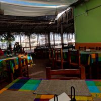 dining area at Los Mandiles in Loreto