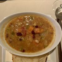 Vegetarian Minestrone that can be made vegan at Wynn Hotel - Allegro in Las Vegas