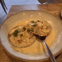 Globe artichoke ravioli   at Two Chaps in Marrickville