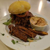 This burger was awesome! at Terapija in Riga