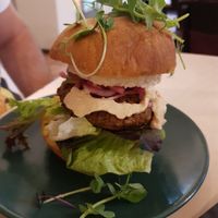 Falafel Burger, nothing special at Terapija in Riga