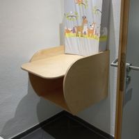 Restrooms with changing table (ladies restrooms) #Veganuary at Oh! Bio Mio in Trier