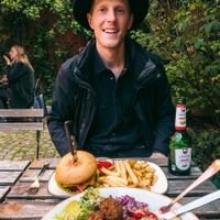 One happy man! at Emmi's Kitchen - Glockenbach in Munich