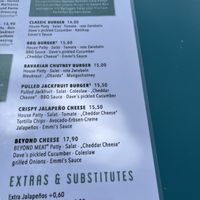 Menu   at Emmi's Kitchen - Glockenbach in Munich