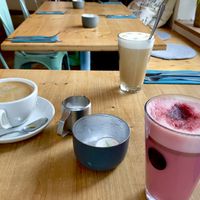 Pink Superfood Latte   at Emmi's Kitchen - Glockenbach in Munich