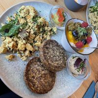 „Emmi“; Tofu Scramble & Milchreis  at Emmi's Kitchen - Glockenbach in Munich