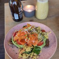 Avocado Toast deluxe with tofu scramble at Emmi's Kitchen - Glockenbach in Munich