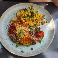 Avocado toast with tofu scramble at Emmi's Kitchen - Glockenbach in Munich