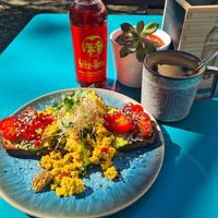 Avocadotoast with scrambled Tofu! at Emmi's Kitchen - Glockenbach in Munich