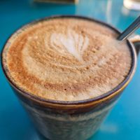 Soja Cappuccino at Emmi's Kitchen - Glockenbach in Munich
