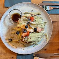 Pancakes with pistachio cream  at Emmi's Kitchen - Glockenbach in Munich