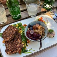 Scrambled tofu & overnight oats  at Emmi's Kitchen - Glockenbach in Munich