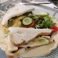 Ploughman's sandwich at Scarlett's Vintage Tea Rooms in Knaresborough