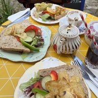 BLT, sausage sandwiches and avocado on toast  at Scarlett's Vintage Tea Rooms in Knaresborough