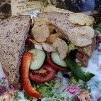 Vegan ham sandwich (November 2022) at Scarlett's Vintage Tea Rooms in Knaresborough