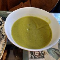Pea and mint soup (November 2022) at Scarlett's Vintage Tea Rooms in Knaresborough