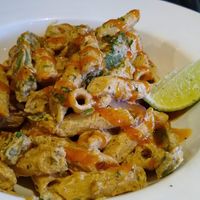 Bang Bang penne at Maxwells Cafe Bar in Clitheroe