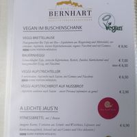veganer Teil im Menü, Dessert tagesabhängig at Buschenschank Bernhart in Riegersburg
