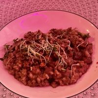 Vegan risotto  at The Cosy Club in Manchester