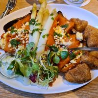 Spargel mit Süßkartoffeln at Laudis Sauerlandstuben in Meschede