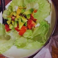 Avocado salad at Bali Maitreya Cafe in Lembongan