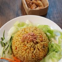 Turmeric rice, so boring at Yun Shui Ge Vegetarian House - Lebuh Armenian in Penang