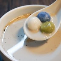 Glutinous Rice Ball with Black Soya Milk at Yun Shui Ge Vegetarian House - Lebuh Armenian in Penang