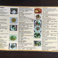 menu at Amena Bakery and Cafe in Las Vegas