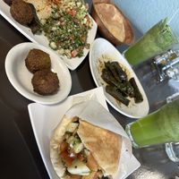 All the yums!!  at Amena Bakery and Cafe in Las Vegas