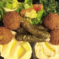 Veggie Combo Platter at Amena Bakery and Cafe in Las Vegas