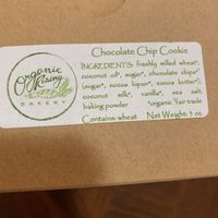 Chocolate chip cookie at Organic Rising Bakery in Malabar