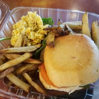 Specially Made Veggie Burger at SunShine Cafe - Front St in Keyport